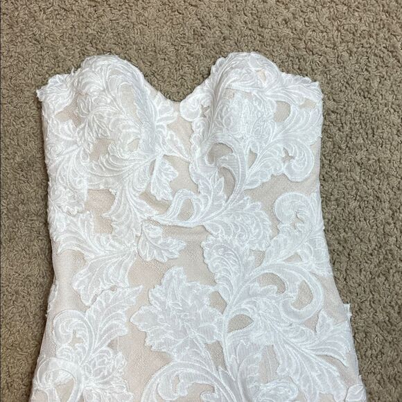 Watters Bridal Elegant Lace Strapless Gown NWOT - Picture 14 of 14